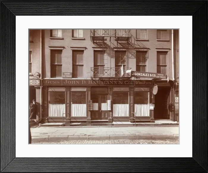 Framed Print : Shop front, New York Framed Print : Shop front, New York