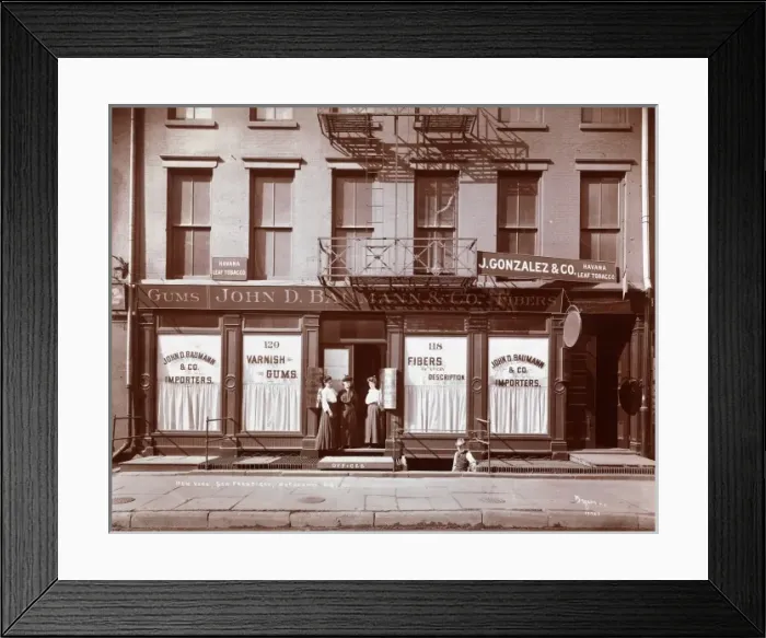 Framed Print : Shop front, New York Framed Print : Shop front, New York