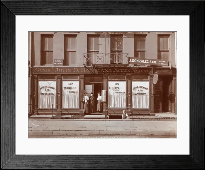 Framed Print : Shop front, New York Framed Print : Shop front, New York