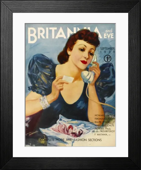 Framed Print : Britannia and Eve magazine, September 1939 Framed Print : Britannia and Eve magazine, September 1939