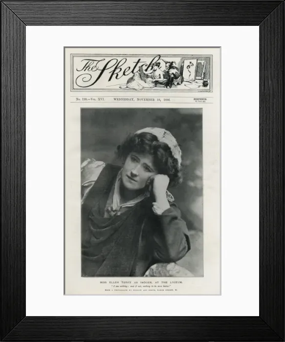 Framed Print : Ellen Terry as Imogen Framed Print : Ellen Terry as Imogen