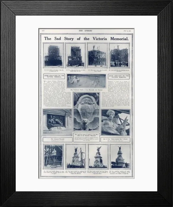 Framed Print : Criticism of the Queen Victoria Memorial in The Sphere Framed Print : Criticism of the Queen Victoria Memorial in The Sphere