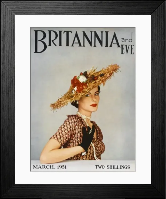 Framed Print : Britannia and Eve front cover, March 1951 Framed Print : Britannia and Eve front cover, March 1951