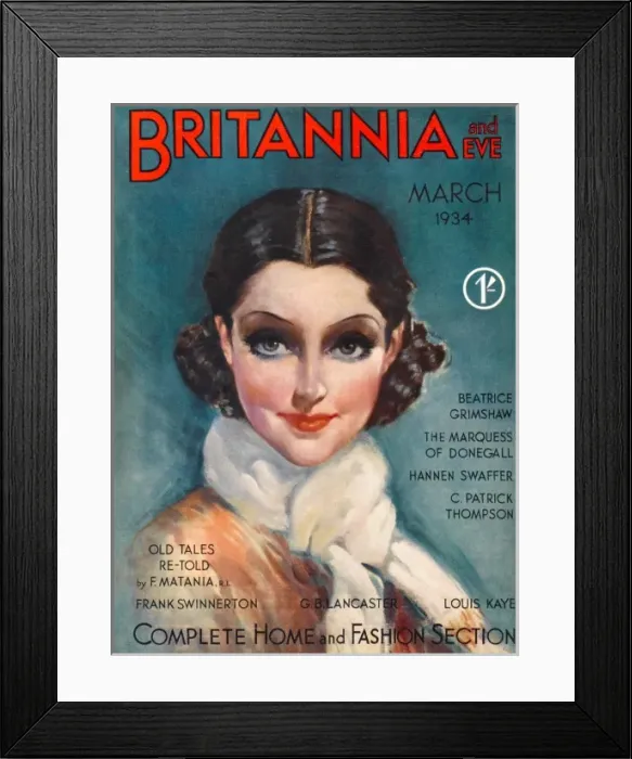 Framed Print : Britannia and Eve magazine, March 1934 Framed Print : Britannia and Eve magazine, March 1934