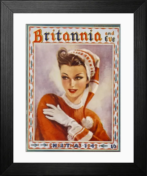 Framed Print : Britannia and Eve front cover, December 1942 Framed Print : Britannia and Eve front cover, December 1942