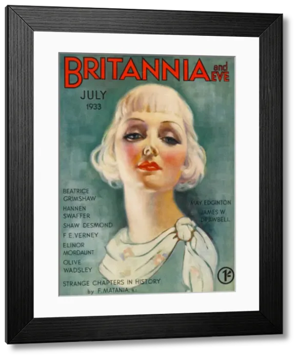 Framed Print : Britannia and Eve magazine, July 1933 Framed Print : Britannia and Eve magazine, July 1933