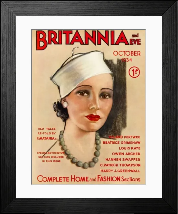 Framed Print : Britannia and Eve magazine, October 1934 Framed Print : Britannia and Eve magazine, October 1934