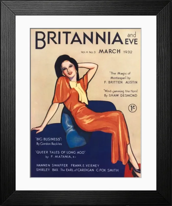 Framed Print : Britannia and Eve front cover, March 1932 Framed Print : Britannia and Eve front cover, March 1932