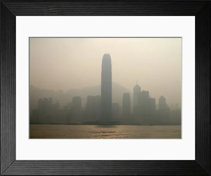 Framed Print : Hong Kong. The harbour between Kowloon and Central in Hong Kong Framed Print : Hong Kong. The harbour between Kowloon and Central in Hong Kong