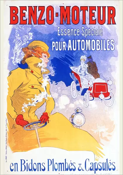 Benzo Moteur Oil Poster - Cheret