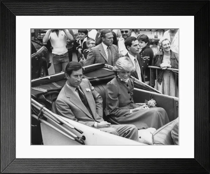 Framed Print : Prince and Princess of Wales, St Columb, Cornwall Framed Print : Prince and Princess of Wales, St Columb, Cornwall