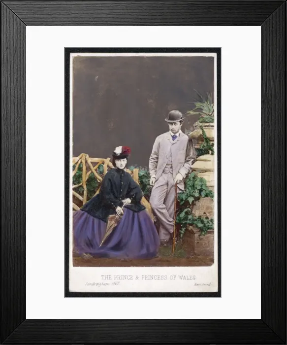 Framed Print : Edward Vii / Alexandra Cdv Framed Print : Edward Vii / Alexandra Cdv