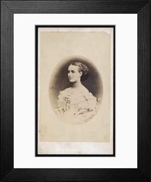 Framed Print : Alexandra / Oval Cdv Framed Print : Alexandra / Oval Cdv