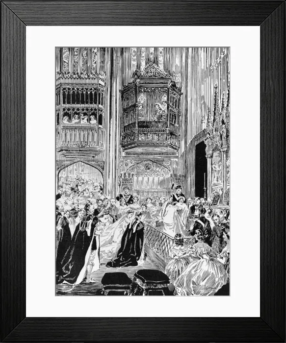 Framed Print : Edward VIIs wedding day Framed Print : Edward VIIs wedding day