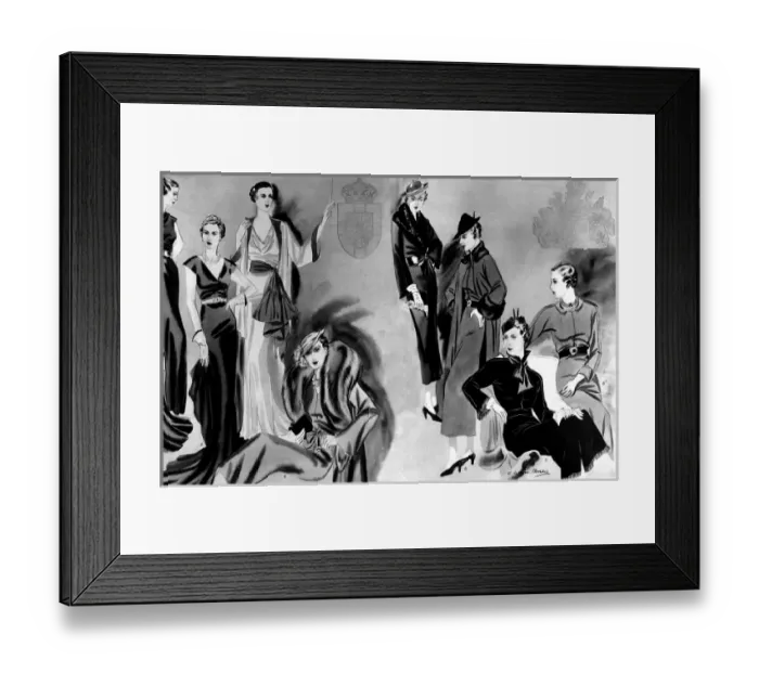 Framed Print : The Duchess of Kent as a Leader of Fashion Framed Print : The Duchess of Kent as a Leader of Fashion