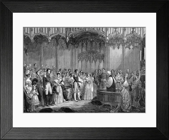 Framed Print : Marriage of Queen Victoria and Prince Albert Framed Print : Marriage of Queen Victoria and Prince Albert