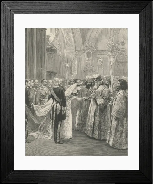 Framed Print : The Imperial wedding at St. Petersburg Framed Print : The Imperial wedding at St. Petersburg
