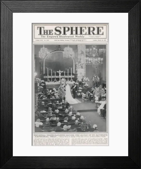 Framed Print : The Norwegian-Swedish Royal Wedding Framed Print : The Norwegian-Swedish Royal Wedding