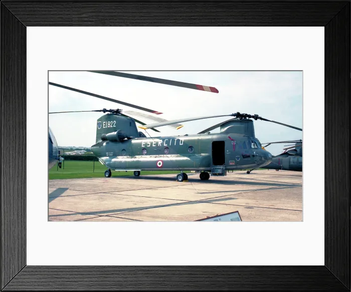 Framed Print : Meridionali CH-47C Chinook MM80844 - E.I.822 Framed Print : Meridionali CH-47C Chinook MM80844 - E.I.822