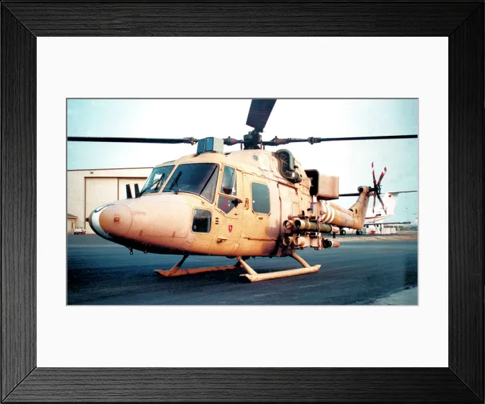 Framed Print : Westland Lynx AH.7 XZ221