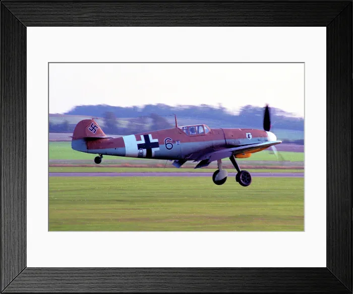 Framed Print : Messerschmitt Bf 109G G-USTV - RN228 Framed Print : Messerschmitt Bf 109G G-USTV - RN228