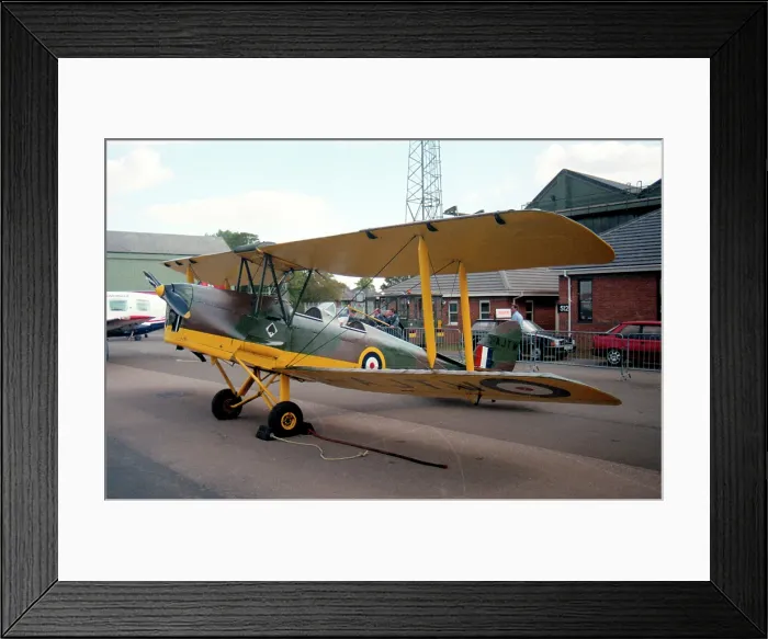 Framed Print : de Havilland DH.82A Tiger Moth G-AJTW - N6965 Framed Print : de Havilland DH.82A Tiger Moth G-AJTW - N6965