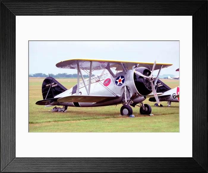 Framed Print : Grumman F3F-2 Replica N100TF Framed Print : Grumman F3F-2 Replica N100TF