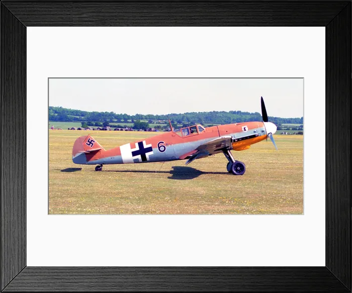 Framed Print : Messerschmitt Bf 109G G-USTV - RN228 Framed Print : Messerschmitt Bf 109G G-USTV - RN228