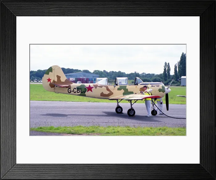 Framed Print : Aerostar Yak-52 G-CBLJ Framed Print : Aerostar Yak-52 G-CBLJ
