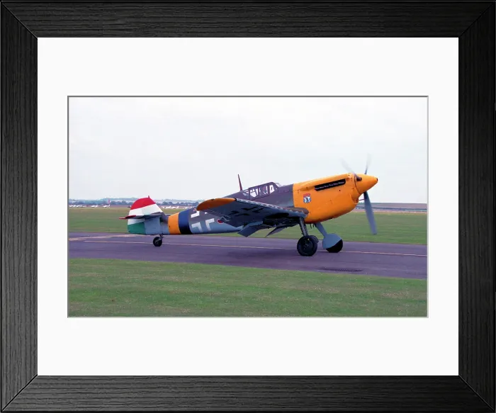 Framed Print : Hispano HA.1112-M1L Buchon G-BOML Framed Print : Hispano HA.1112-M1L Buchon G-BOML