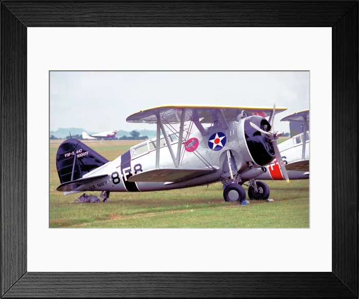 Framed Print : Grumman F3F-2 Replica N100TF Framed Print : Grumman F3F-2 Replica N100TF