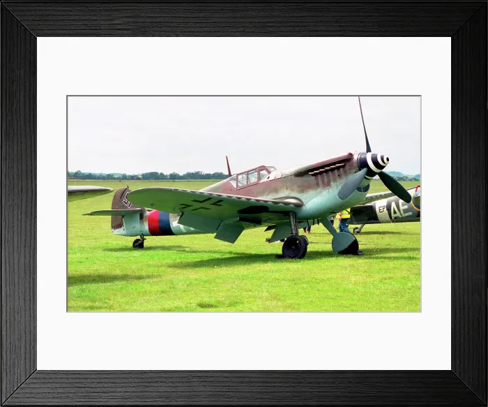 Framed Print : Hispano HA.1112-M1L Buchon G-BOML Framed Print : Hispano HA.1112-M1L Buchon G-BOML