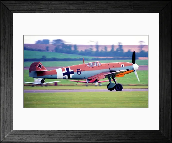 Framed Print : Messerschmitt Bf 109G G-USTV - RN228 Framed Print : Messerschmitt Bf 109G G-USTV - RN228