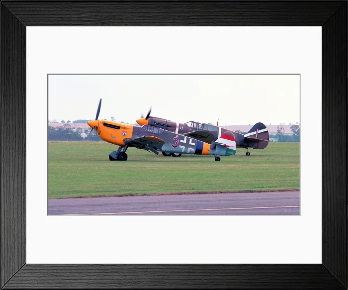 Framed Print : Hispano HA.1112 Buchon G-BOML
