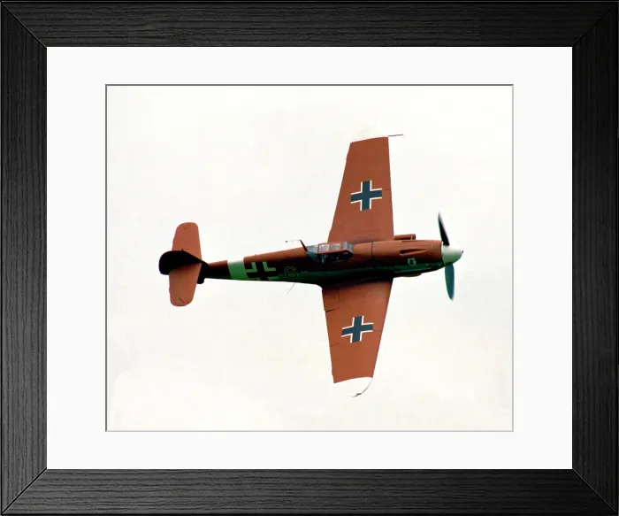 Framed Print : Messerschmitt Bf 109G G-USTV - RN228 Framed Print : Messerschmitt Bf 109G G-USTV - RN228