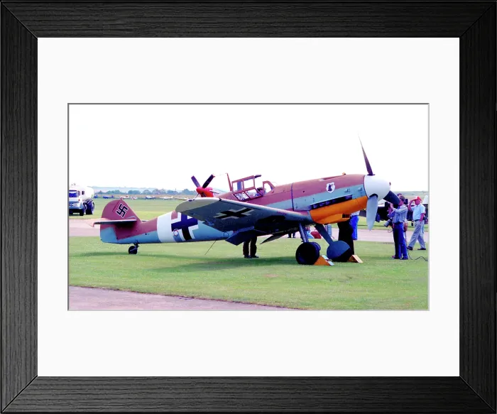 Framed Print : Messerschmitt Bf 109G G-USTV - RN228