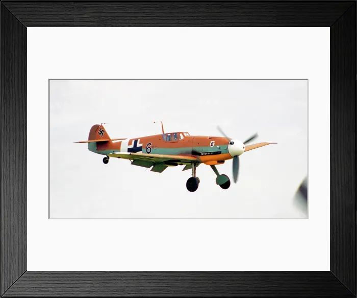 Framed Print : Messerschmitt Bf 109G G-USTV - RN228 Framed Print : Messerschmitt Bf 109G G-USTV - RN228