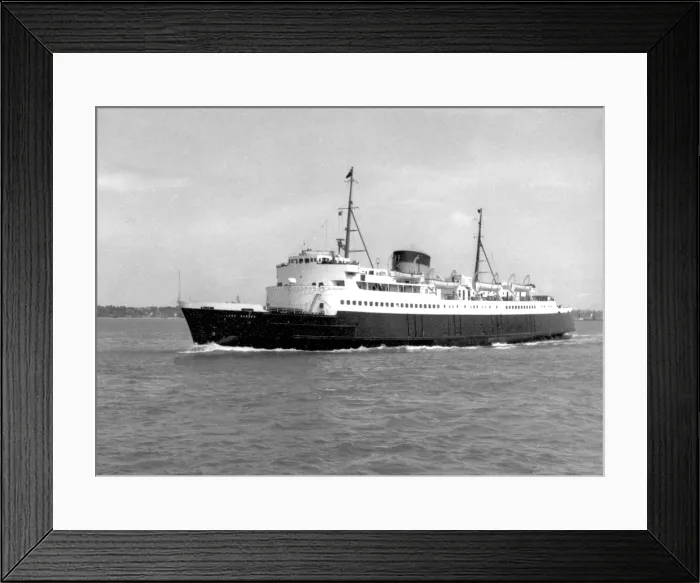 Framed Print : TS Lord Warden
