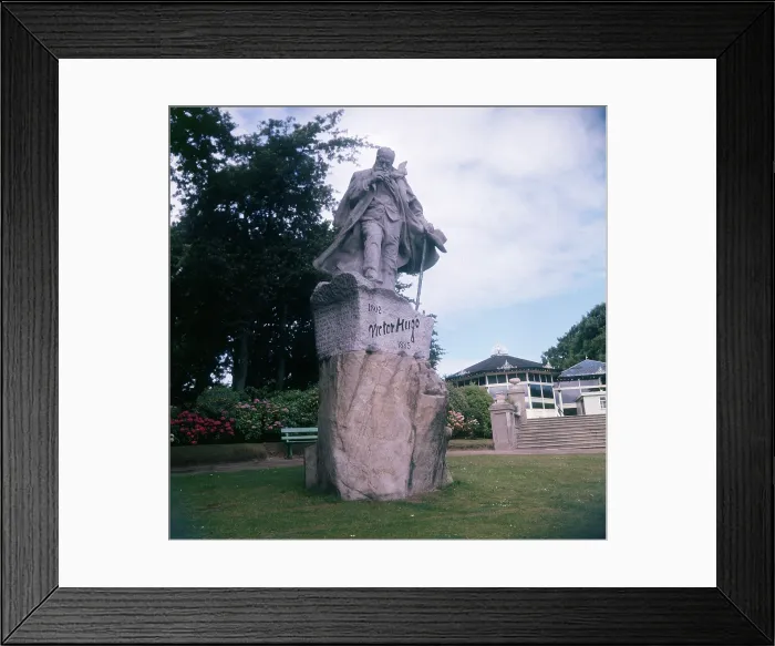 Framed Print : Statue - French writer Victor Hugo, Candie Gardens, Guernsey Framed Print : Statue - French writer Victor Hugo, Candie Gardens, Guernsey