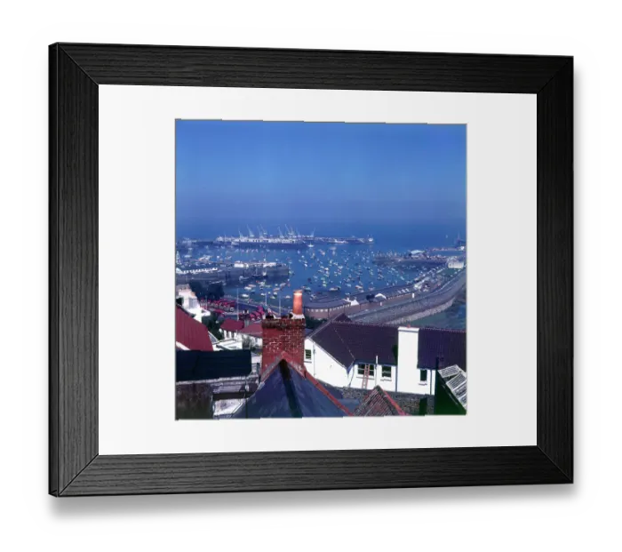 Framed Print : View from the Balcony of Victor Hugo's House, Guernsey
