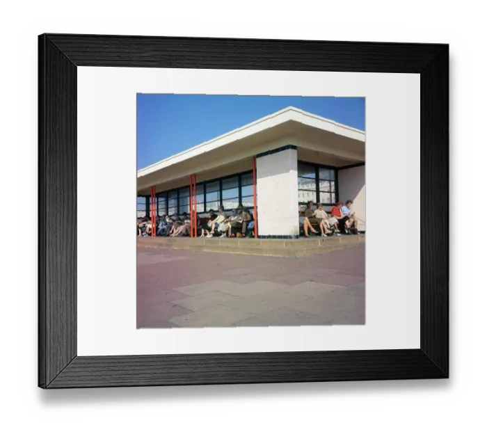 Framed Print : Beachfront Seaside Shelter - Brighton, East Sussex Framed Print : Beachfront Seaside Shelter - Brighton, East Sussex