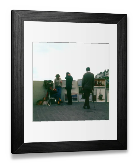 Framed Print : The work of an outdoor painter, Brixham Harbour, Devon Framed Print : The work of an outdoor painter, Brixham Harbour, Devon