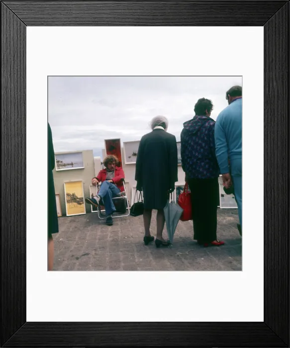Framed Print : The work of an outdoor painter, Brixham Harbour, Devon Framed Print : The work of an outdoor painter, Brixham Harbour, Devon