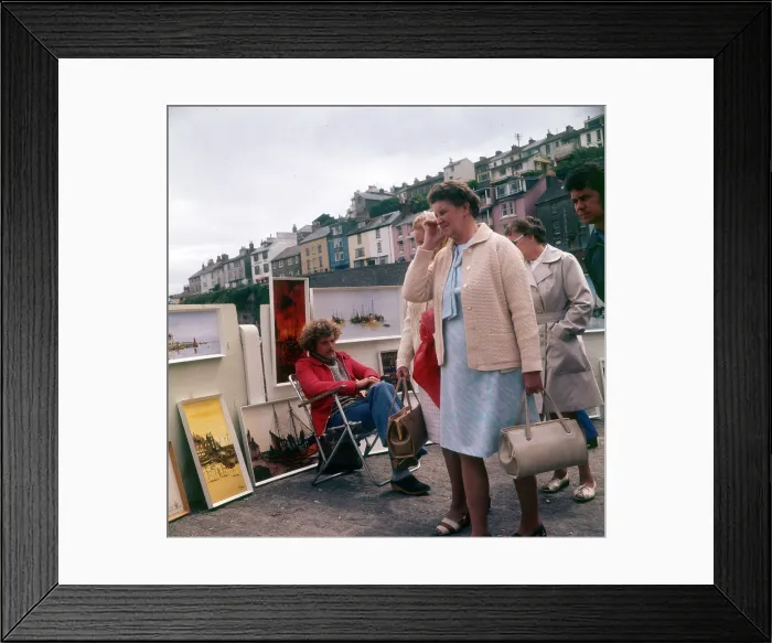 Framed Print : The work of an outdoor painter, Brixham Harbour, Devon Framed Print : The work of an outdoor painter, Brixham Harbour, Devon