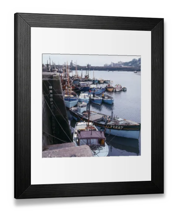 Framed Print : The Fishing fleet moored in Brixham Harbour, Devon Framed Print : The Fishing fleet moored in Brixham Harbour, Devon