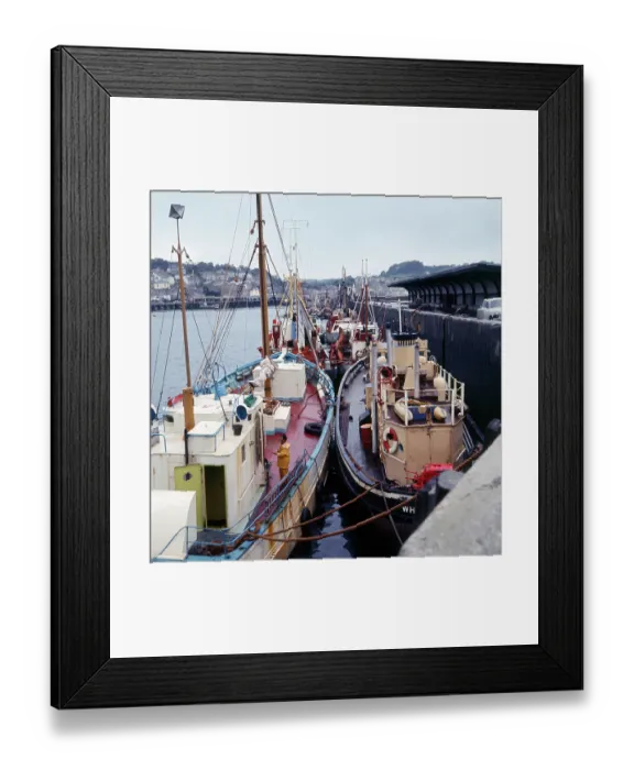 Framed Print : The Fishing fleet moored in Brixham Harbour, Devon Framed Print : The Fishing fleet moored in Brixham Harbour, Devon
