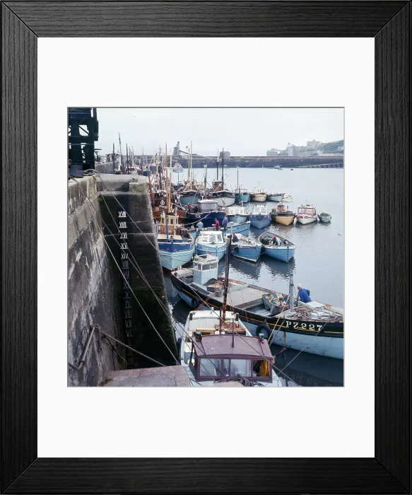 Framed Print : The Fishing fleet moored in Brixham Harbour, Devon Framed Print : The Fishing fleet moored in Brixham Harbour, Devon