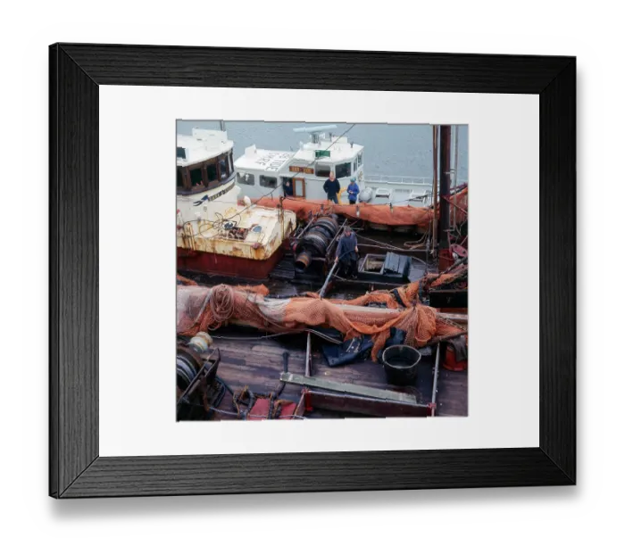 Framed Print : The Fishing fleet moored in Brixham Harbour, Devon Framed Print : The Fishing fleet moored in Brixham Harbour, Devon