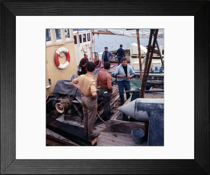 Framed Print : The Fishing fleet moored in Brixham Harbour, Devon Framed Print : The Fishing fleet moored in Brixham Harbour, Devon