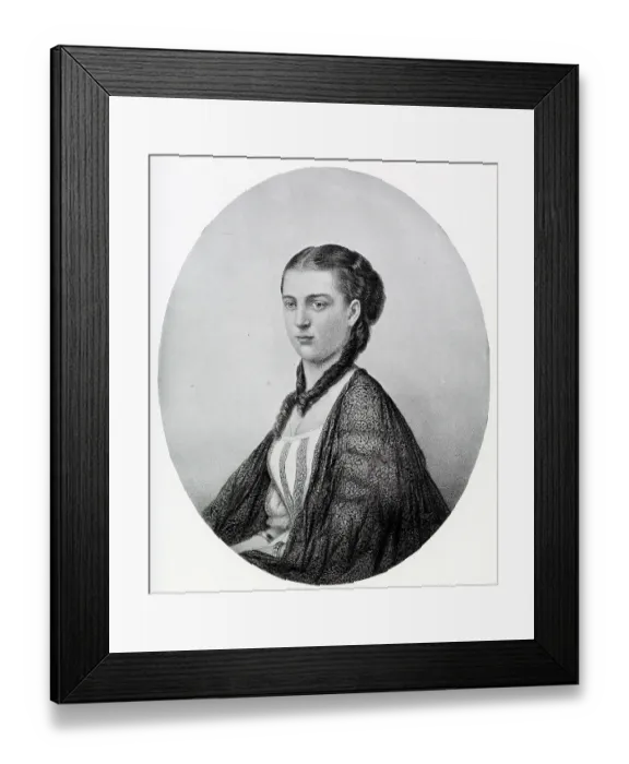 Framed Print : Princess Alexandra of Denmark (1844 - 1925), at the time of her marriage to Albert Edward, Prince of Wales, later King Edward VII. Date: 1863 Framed Print : Princess Alexandra of Denmark (1844 - 1925), at the time of her marriage to Albert Edward, Prince of Wales, later King Edward VII. Date: 1863